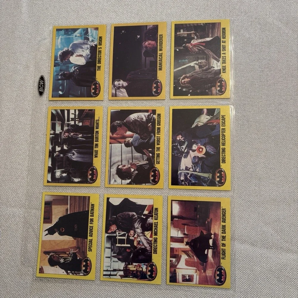 1989 Topps Batman Movie Picture Cards Series 2 Complete Set with 22 Stickers‎